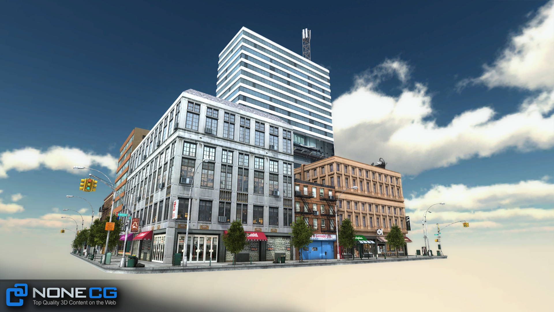 NYC Block 5 Unity Low-poly 3D model_2
