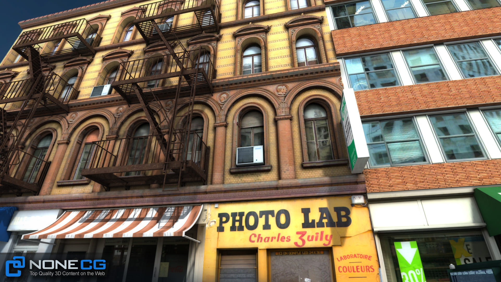 NYC Block 5 Unity Low-poly 3D model_27