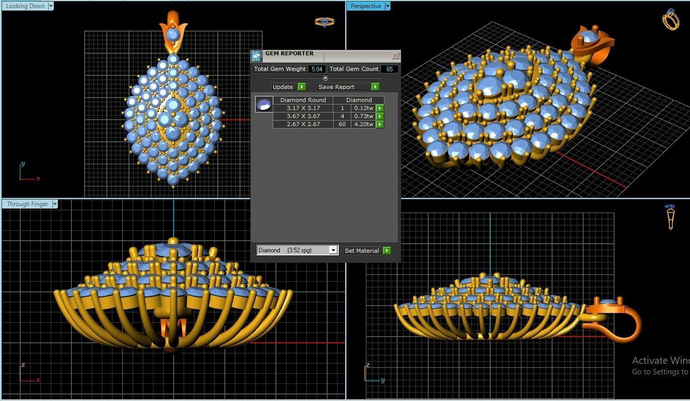 Pendant 3D print model_1