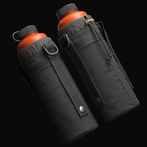 Water Pouch Low-poly 3D model