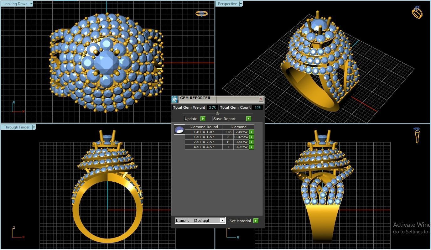 Girl Ring 3D print model_1