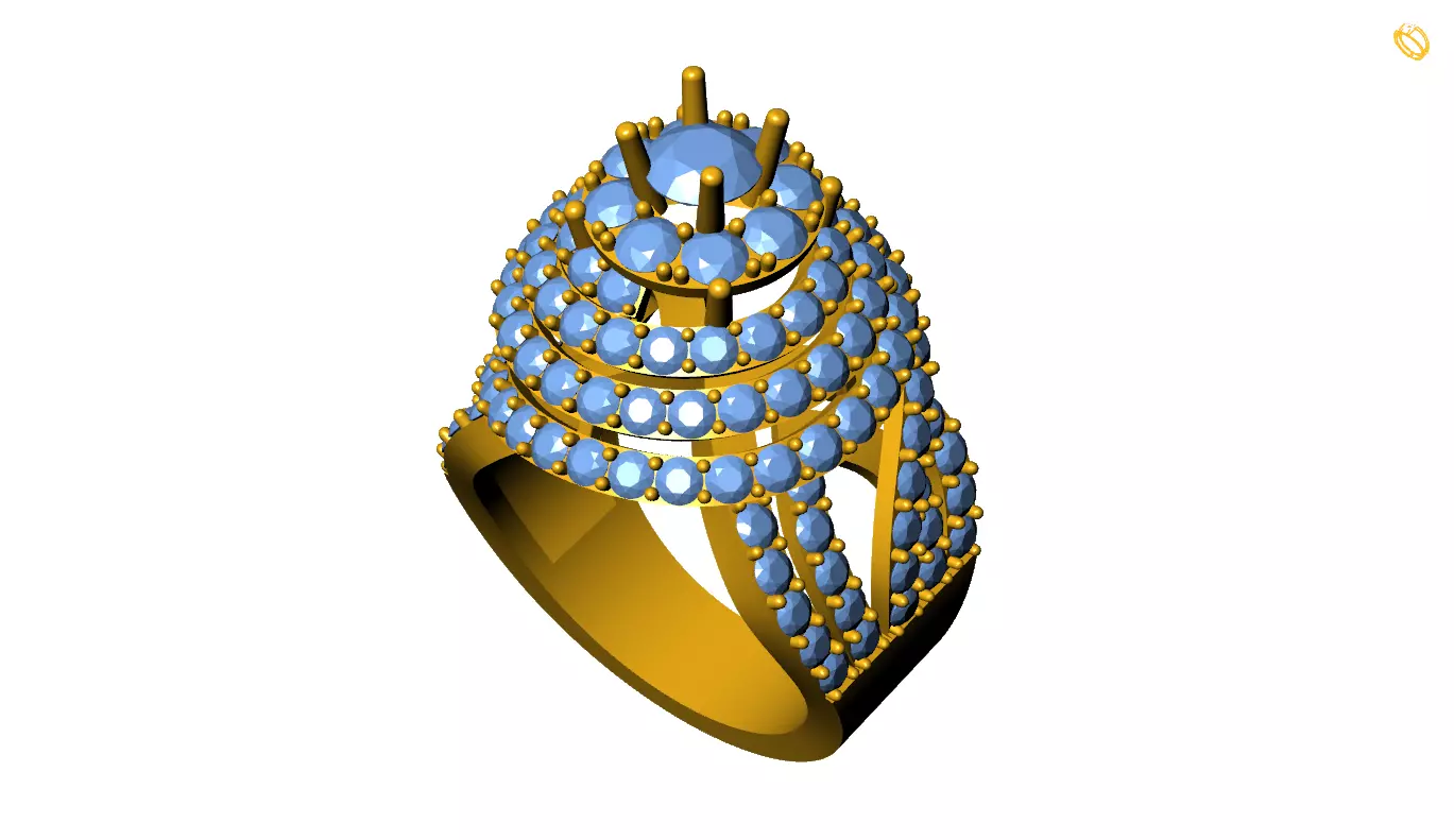 Girl Ring 3D print model_0
