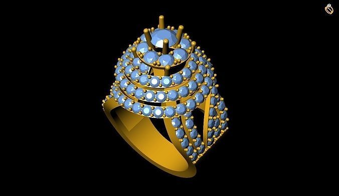 Girl Ring 3D print model