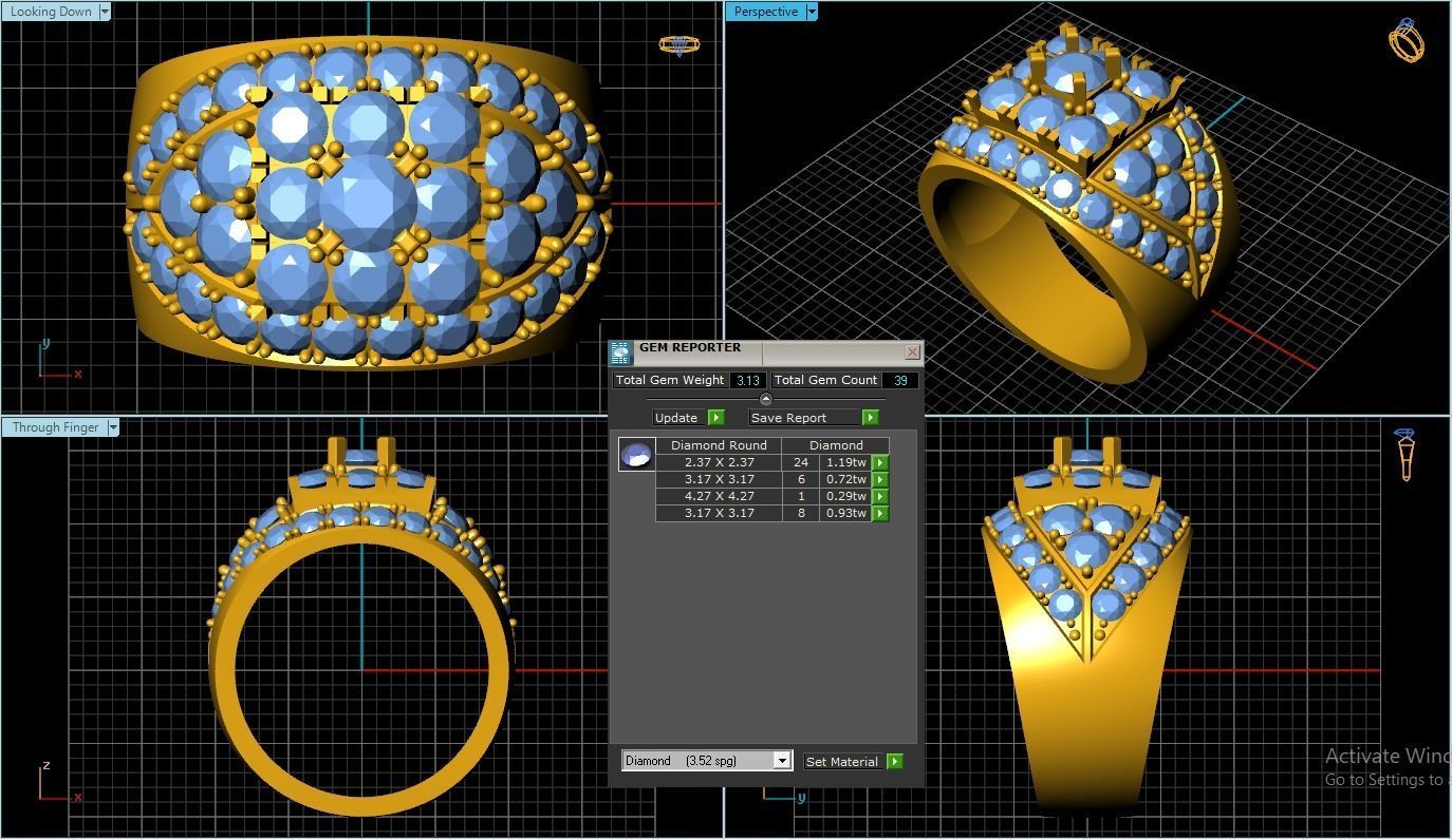 Man Ring 3D print model_1