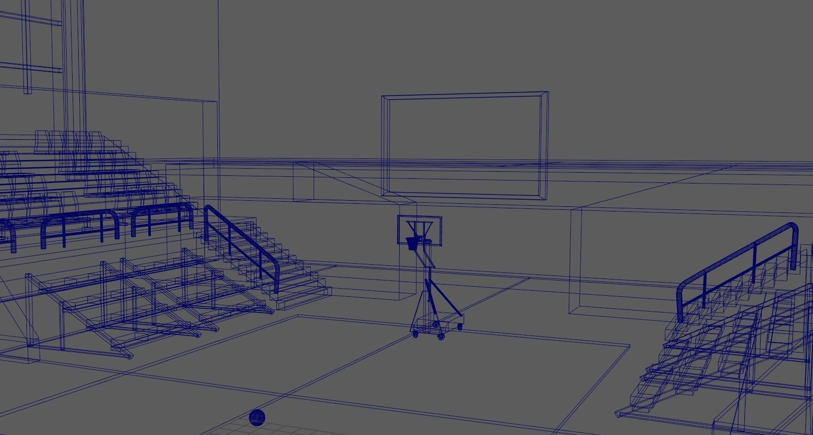 Low-Poly Basketball 3D Model - Game-Ready Asset for CG Projects Low-poly 3D model_10