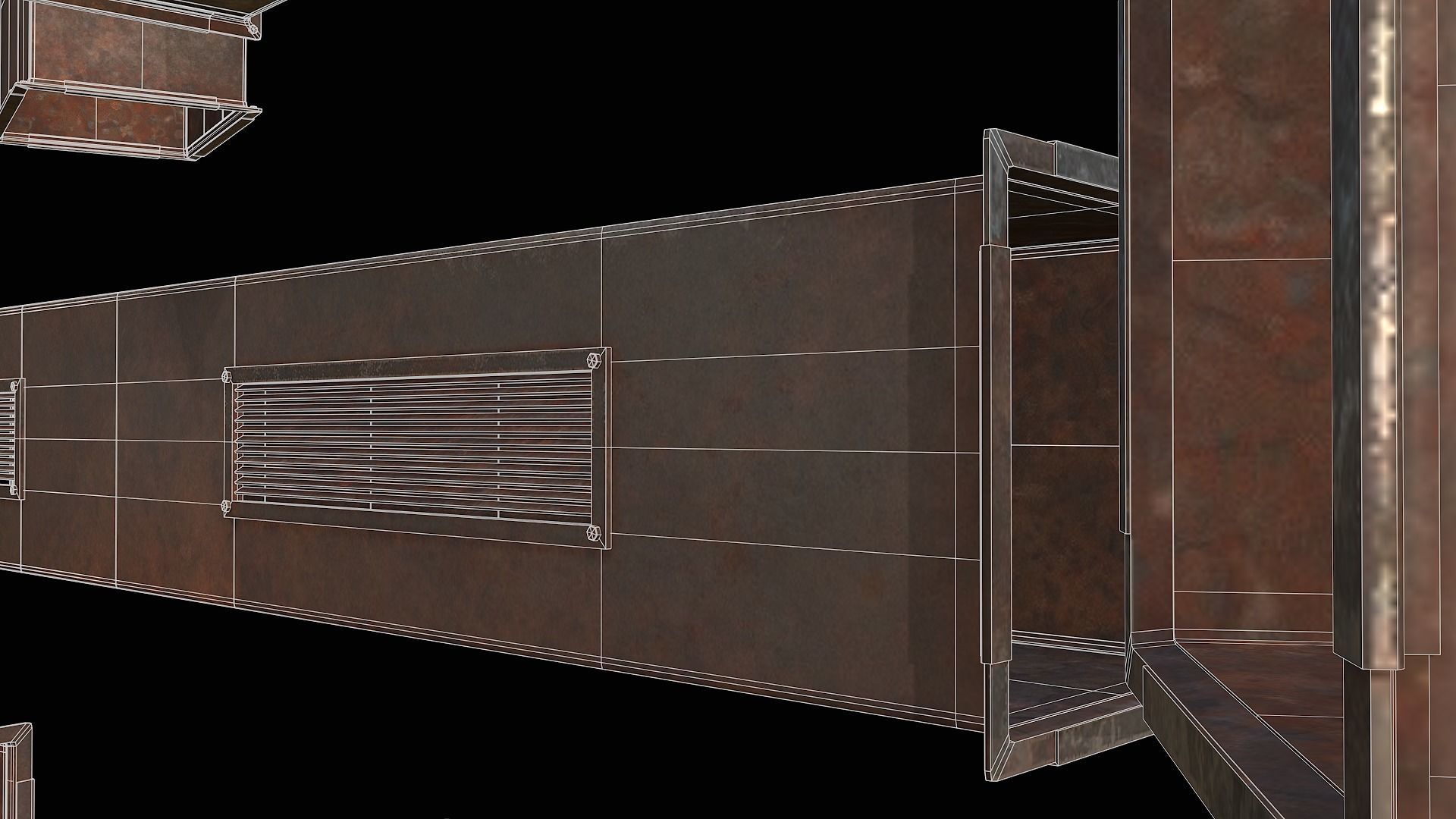 Ventilation Modular PBR 02 Low-poly 3D model_15