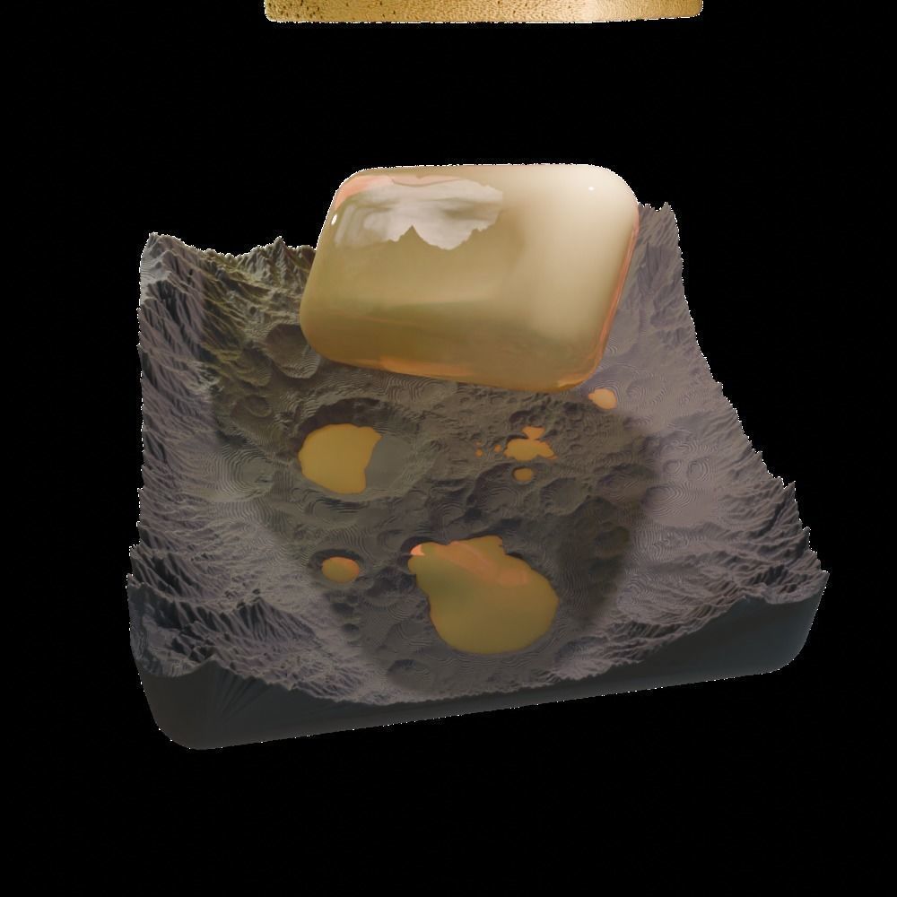 Crater Lakes 3D print model_2