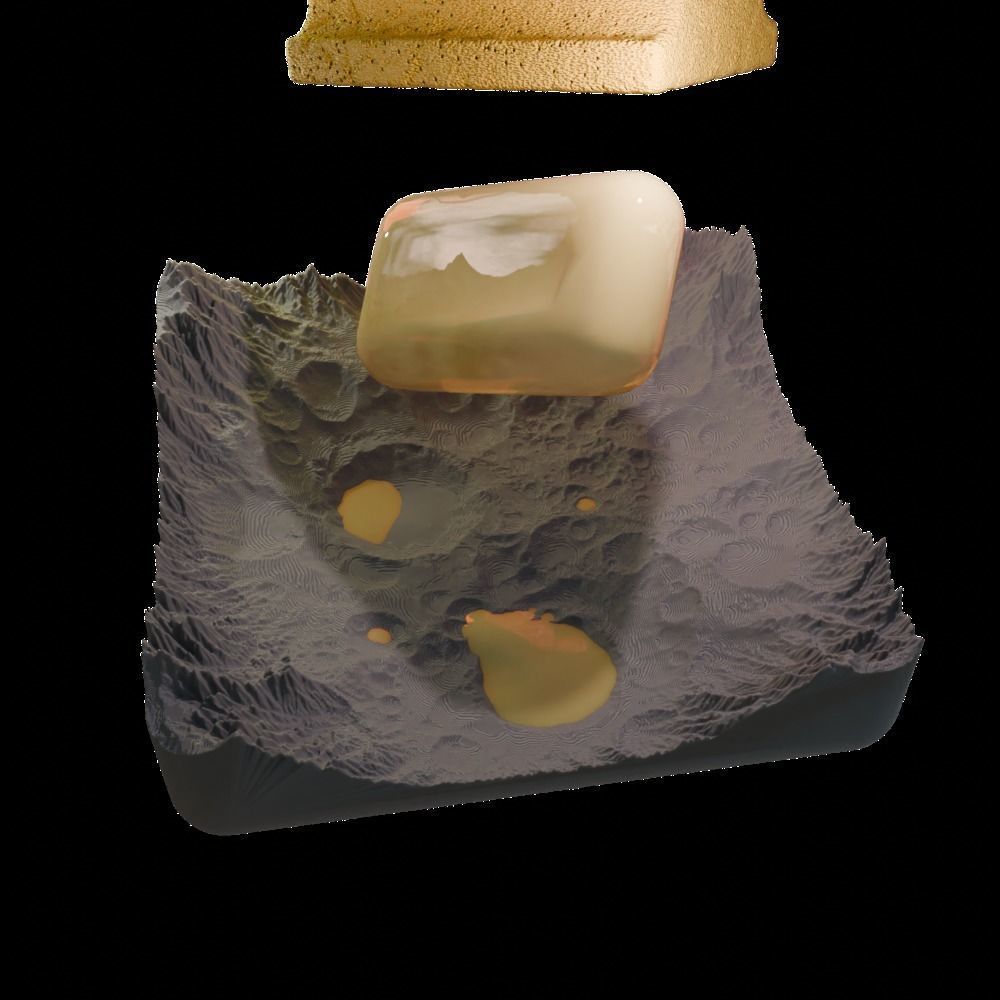 Crater Lakes 3D print model_3