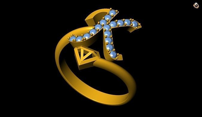 K Ring 3D print model