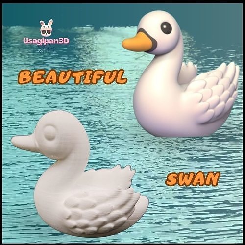 Beautiful Swan 3D print model