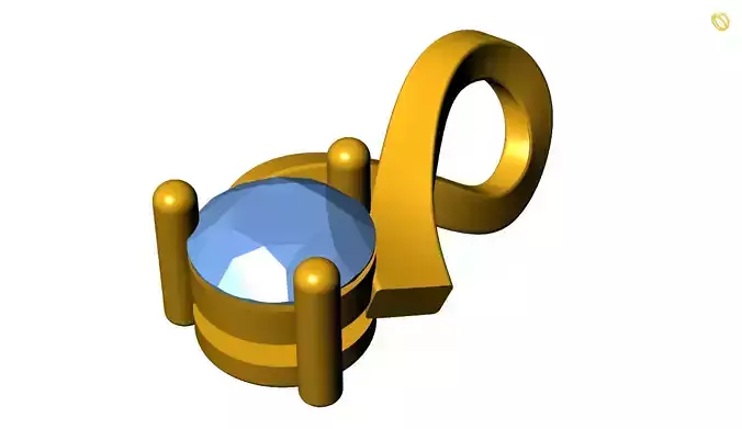 Diamond Pendant 3D print model