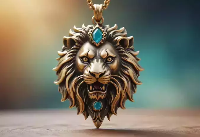 Lion Head Pendant M8