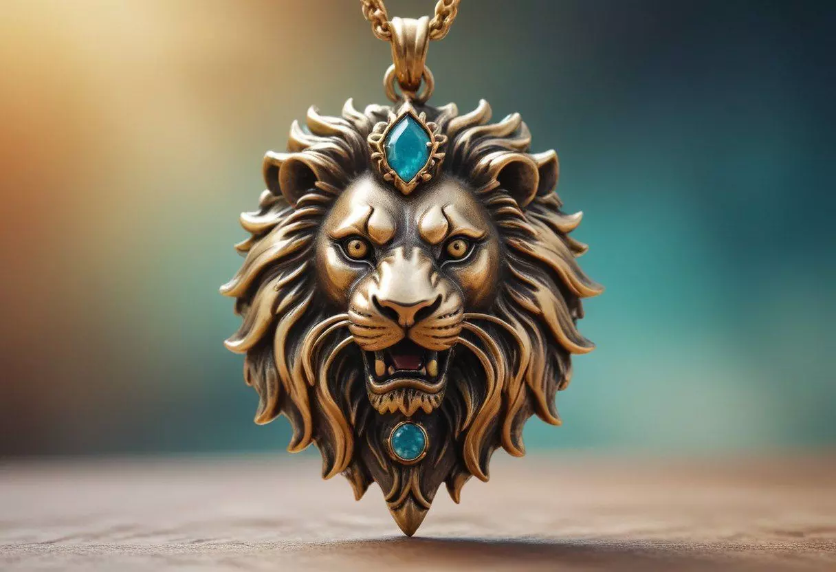 Lion Head Pendant M8 3D print model_0