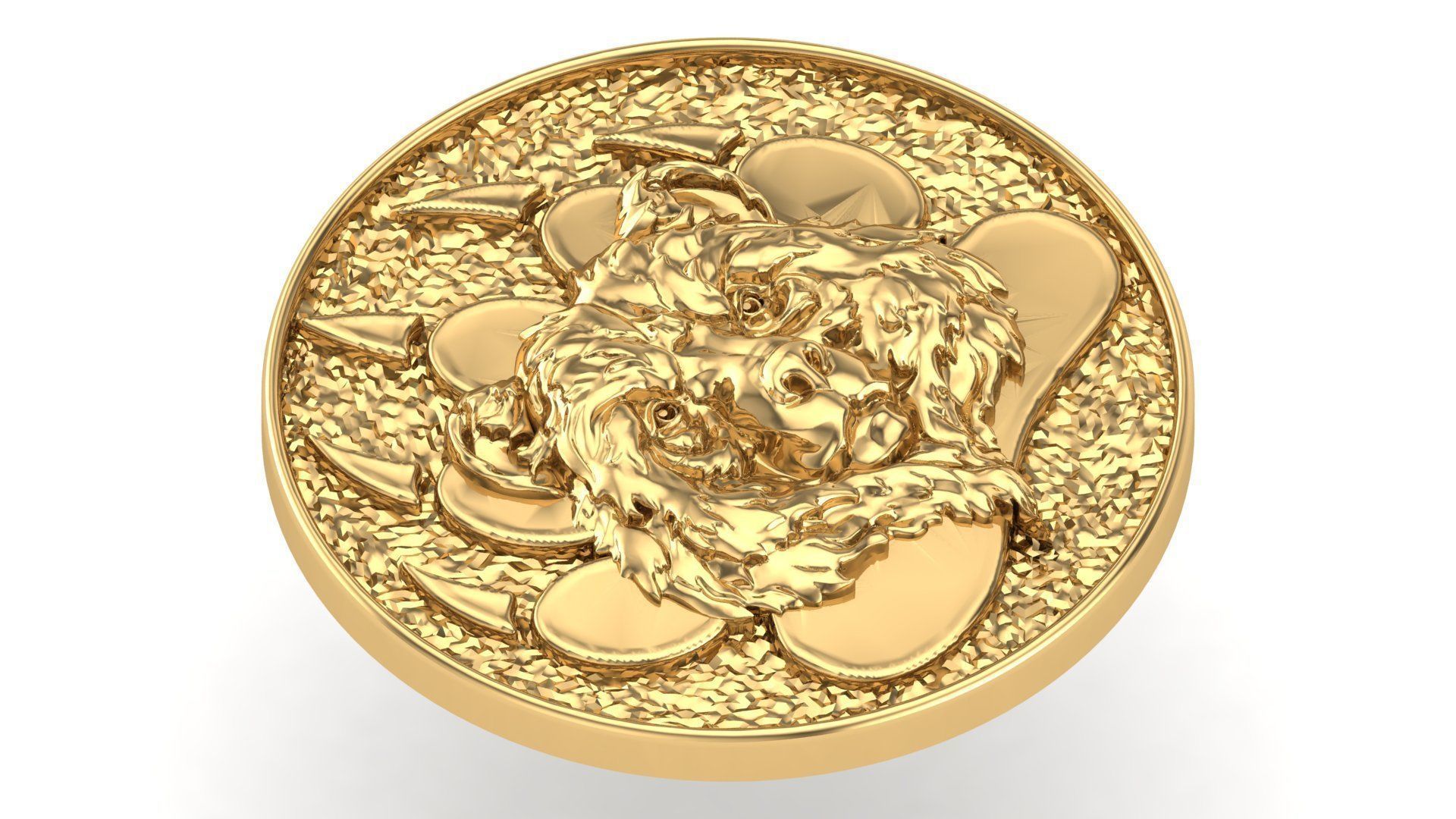 Bear Pendant 3D print model_2