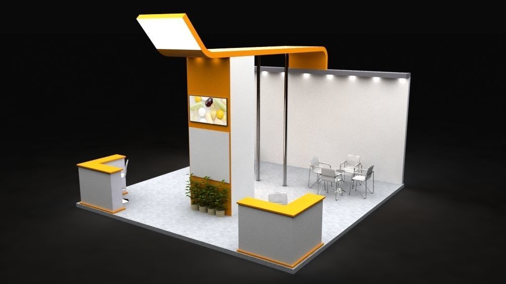 Exhibition Stand 3D model_1