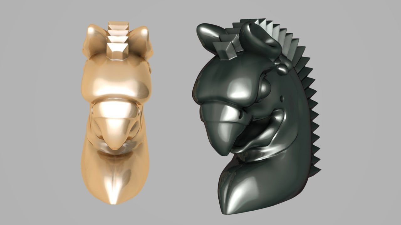 Homa head the Symbol of Persepolis 3D print model_5