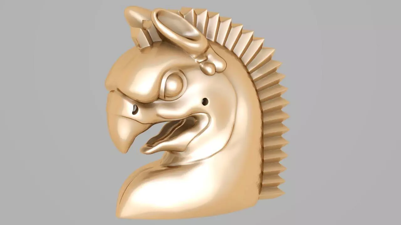 Homa head the Symbol of Persepolis 3D print model_0