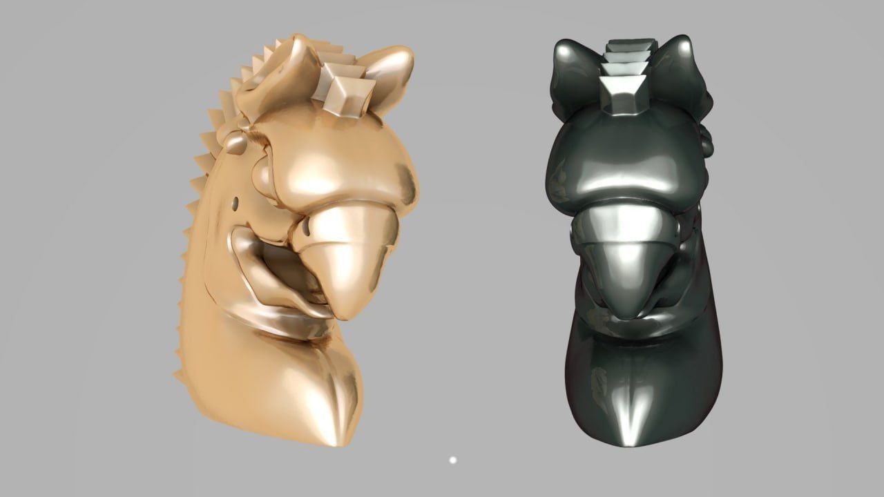 Homa head the Symbol of Persepolis 3D print model_2