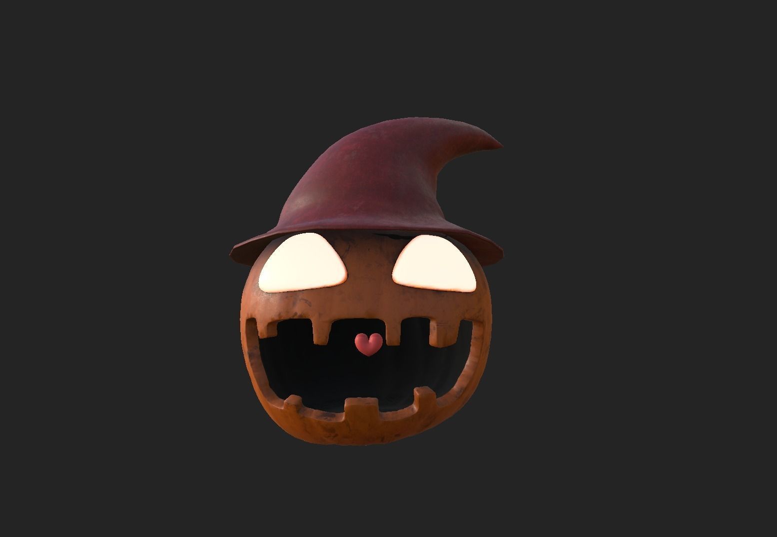 Cute Halloween Pumpkin 3dprint model 3D print model_3