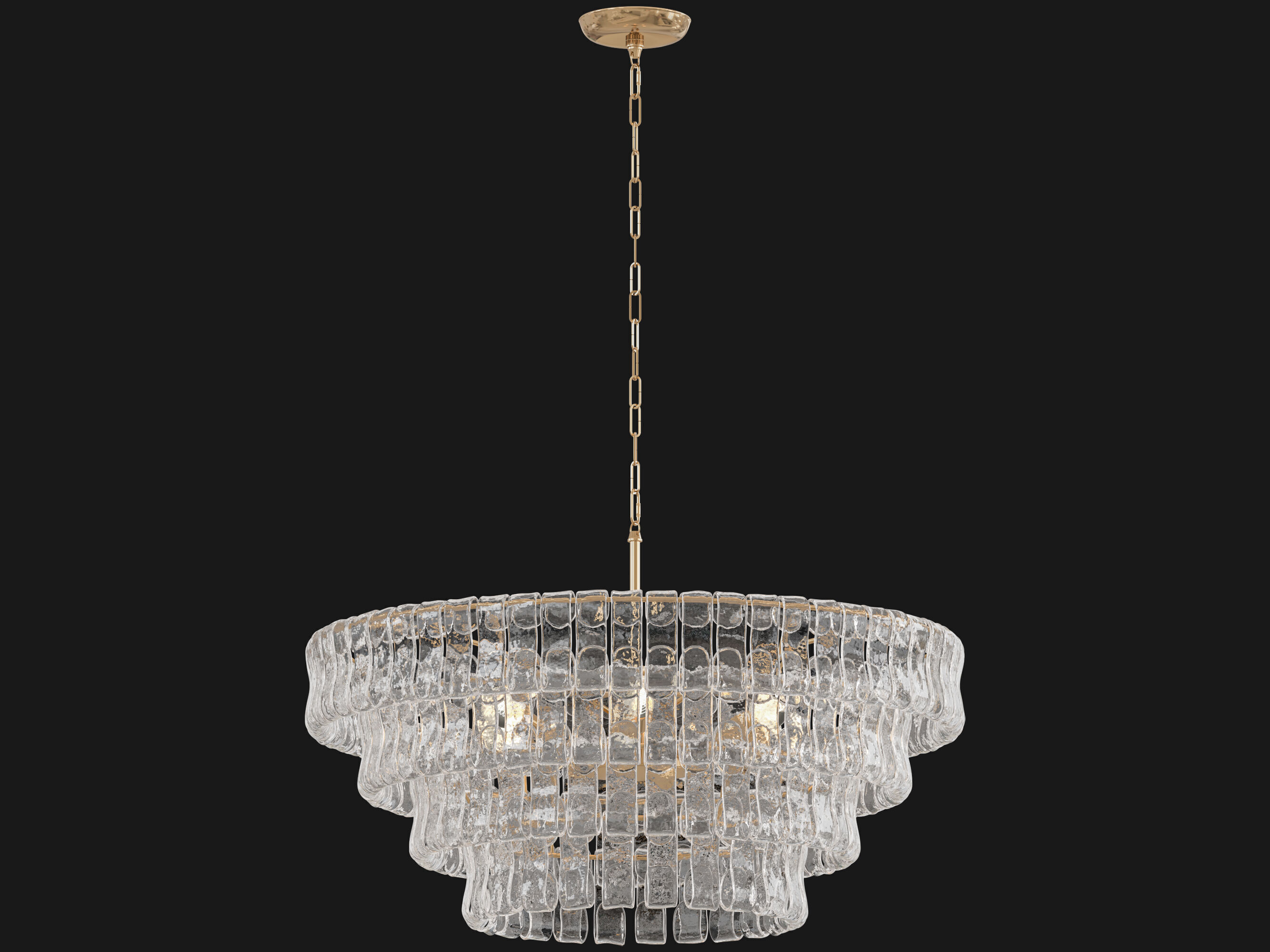 Ghiaccio Round Chandelier Medium 3D model_4