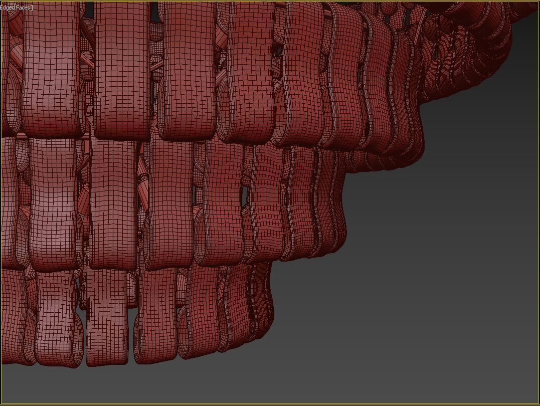 Ghiaccio Round Chandelier Medium 3D model_9