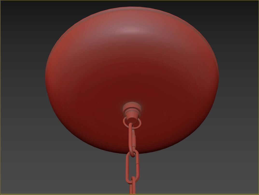 Ghiaccio Round Chandelier Medium 3D model_11