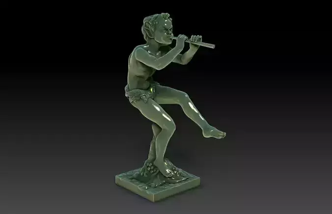 musician boy statue M9