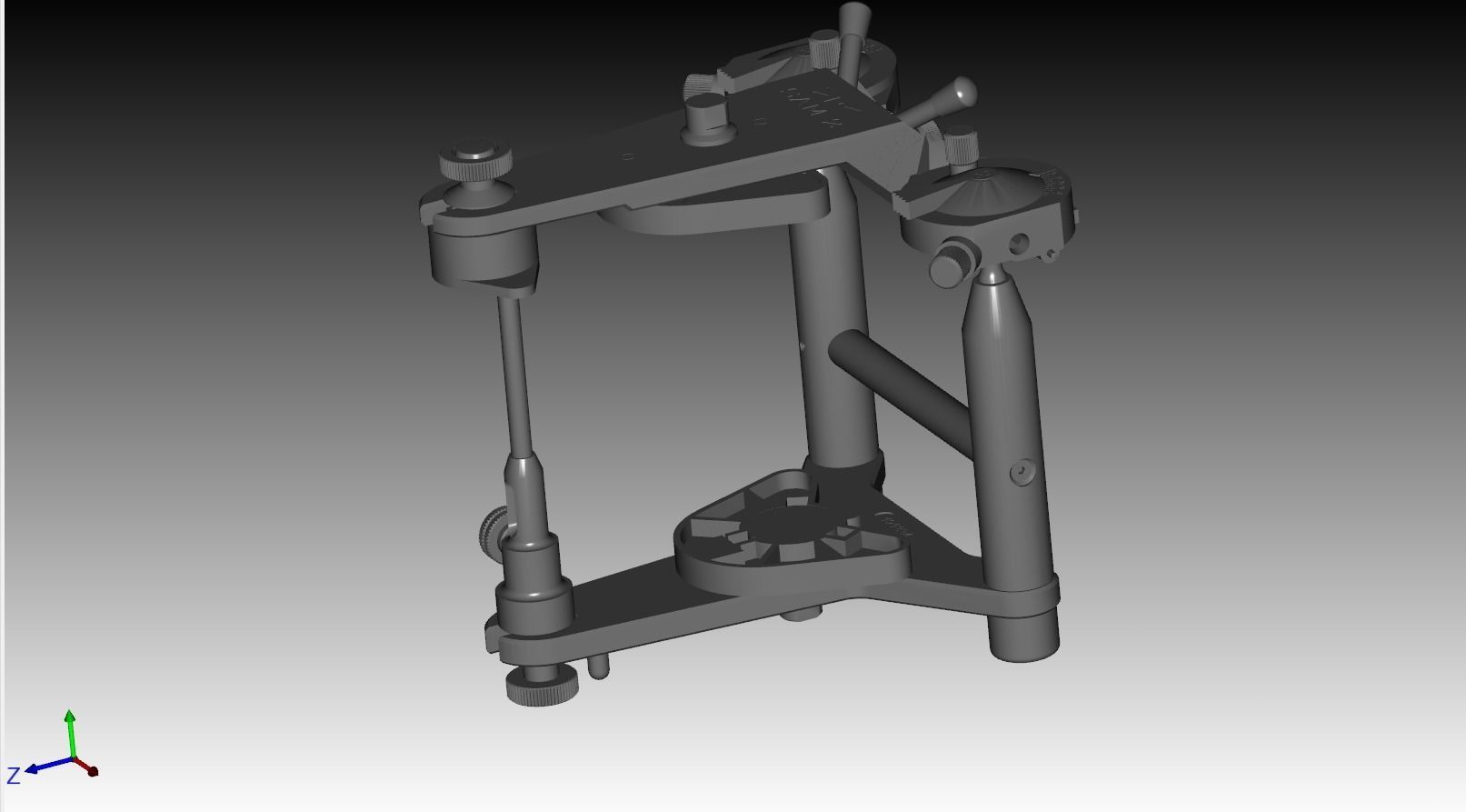 Digital SAM 2P 3D Articulator 3D print model_3