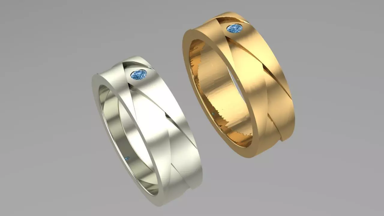 Polyhedral ring 3D print model
