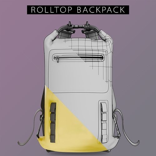 Explorer Rolltop Backpack Free 3D model