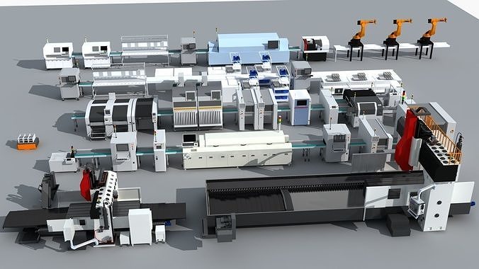 Workshop equipment - Factory Machine Equipment 3D model