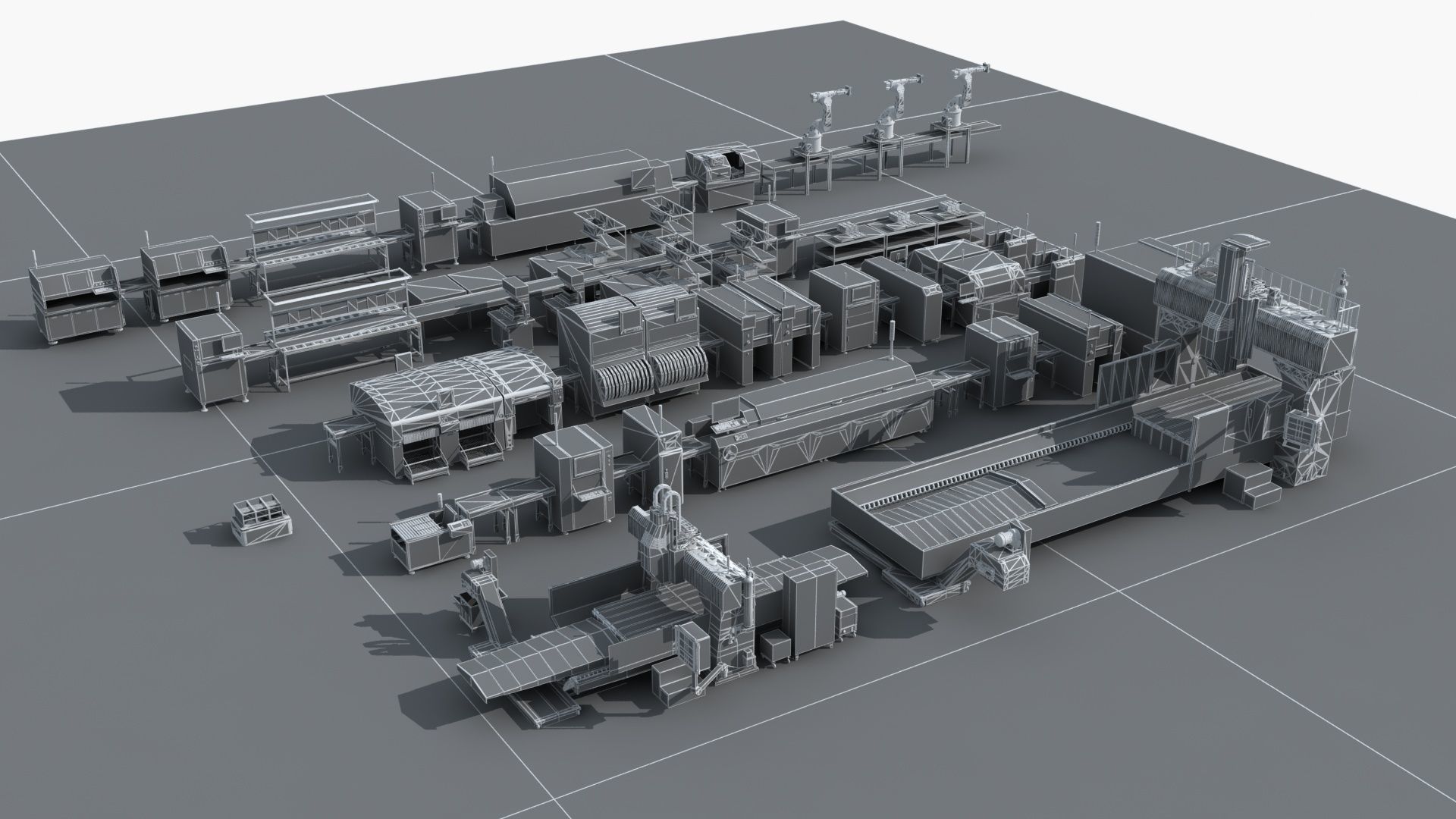Workshop equipment - Factory Machine Equipment 3D model_20