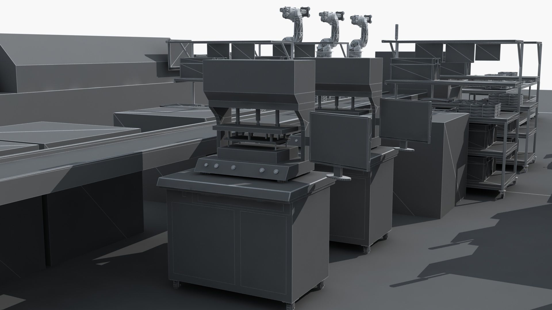 Workshop equipment - Factory Machine Equipment 3D model_28