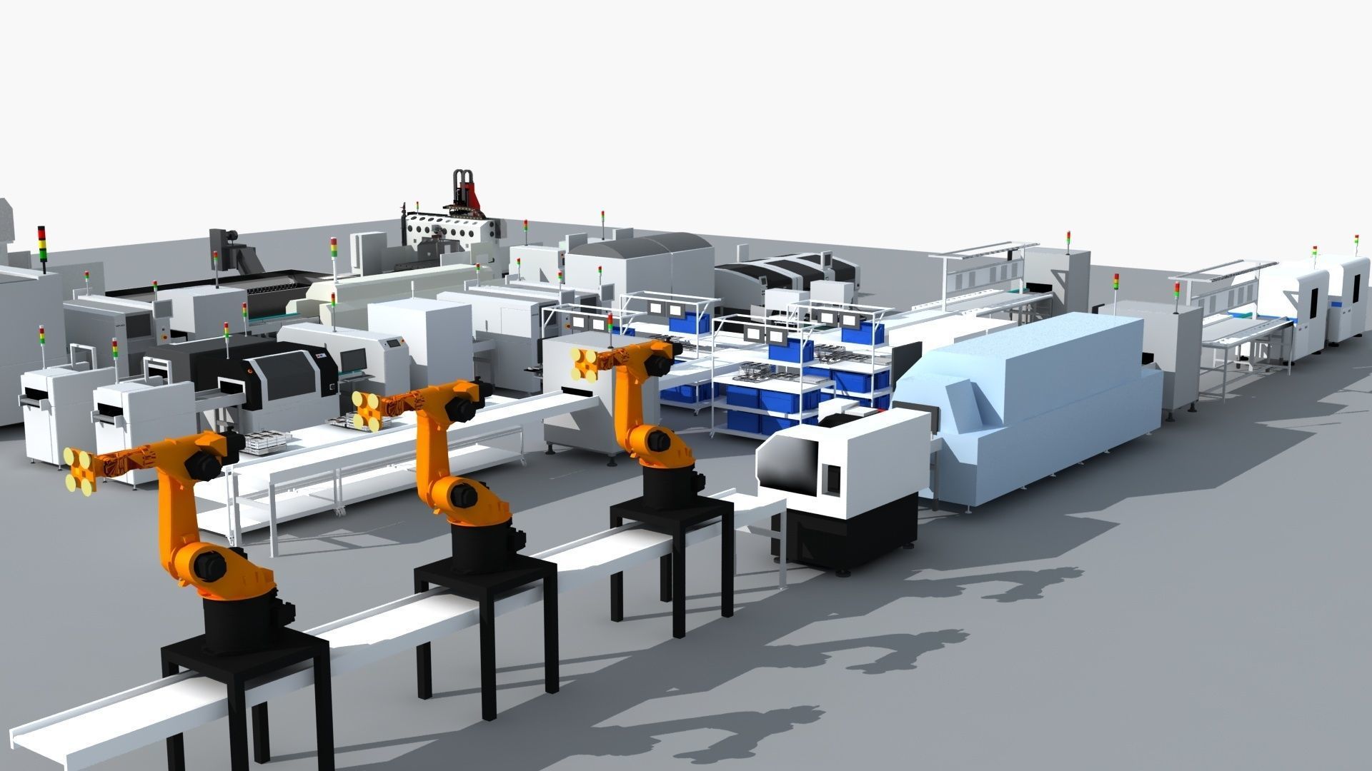 Workshop equipment - Factory Machine Equipment 3D model_6