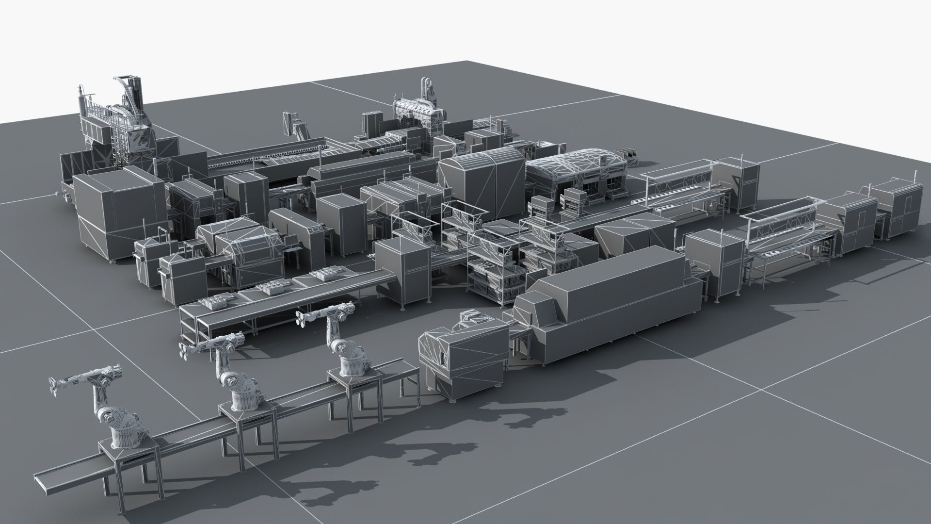 Workshop equipment - Factory Machine Equipment 3D model_22