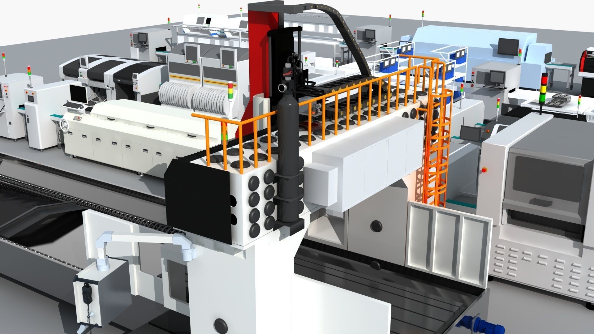 Workshop equipment - Factory Machine Equipment 3D model_17