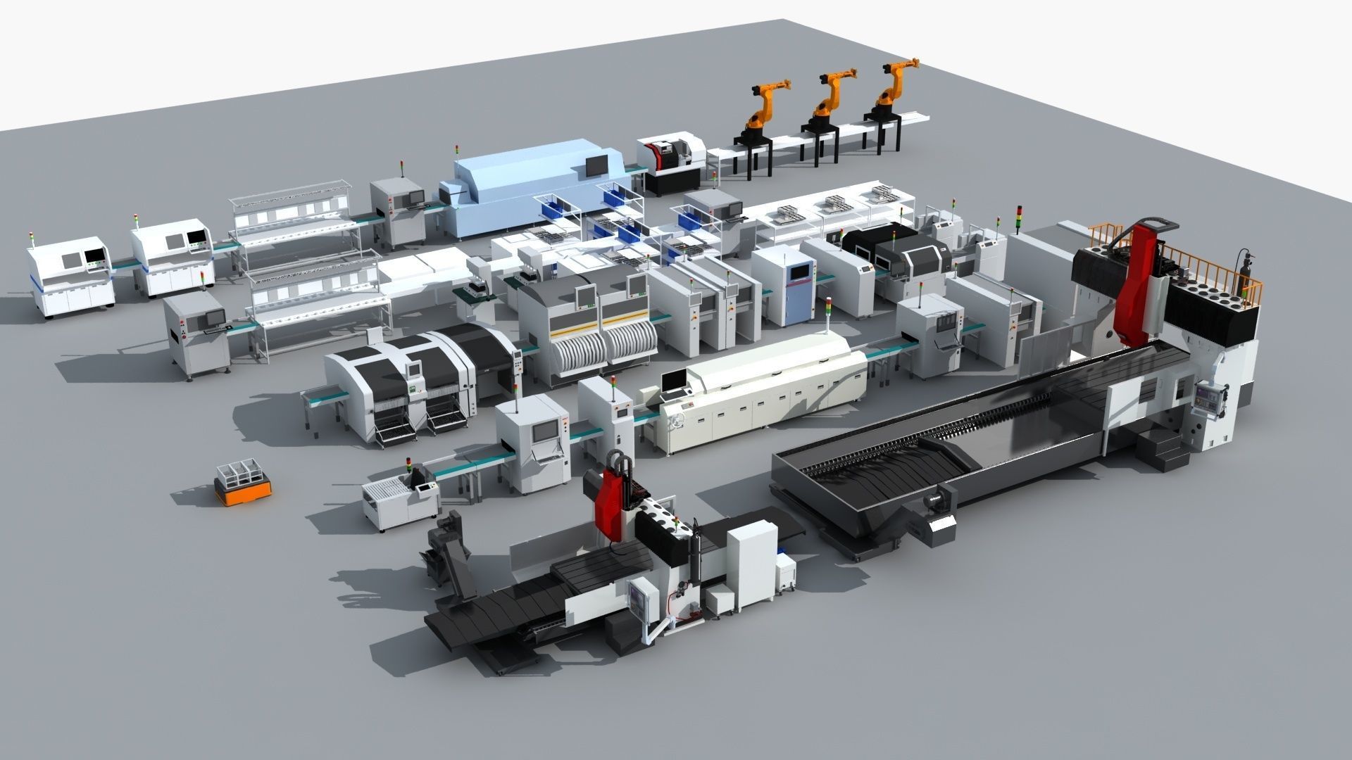 Workshop equipment - Factory Machine Equipment 3D model_1