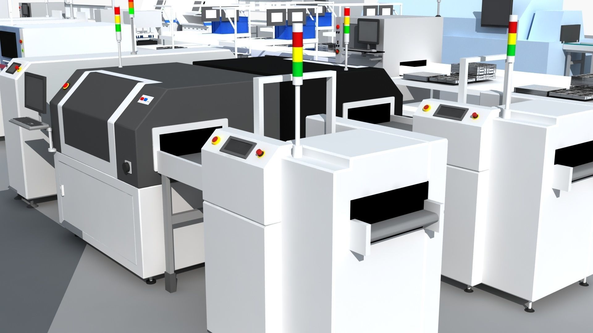 Workshop equipment - Factory Machine Equipment 3D model_16