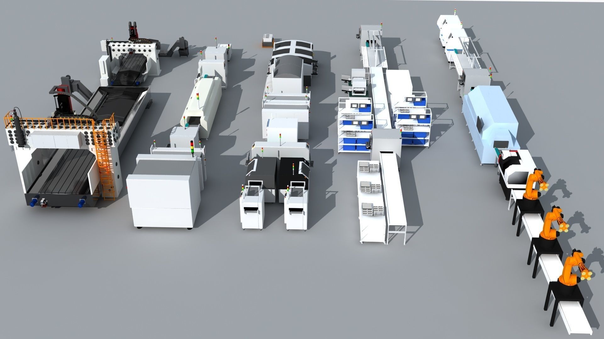 Workshop equipment - Factory Machine Equipment 3D model_2