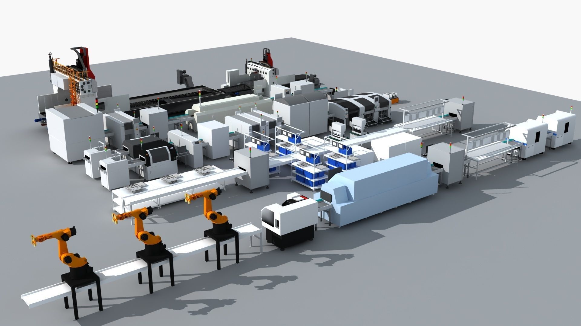 Workshop equipment - Factory Machine Equipment 3D model_3