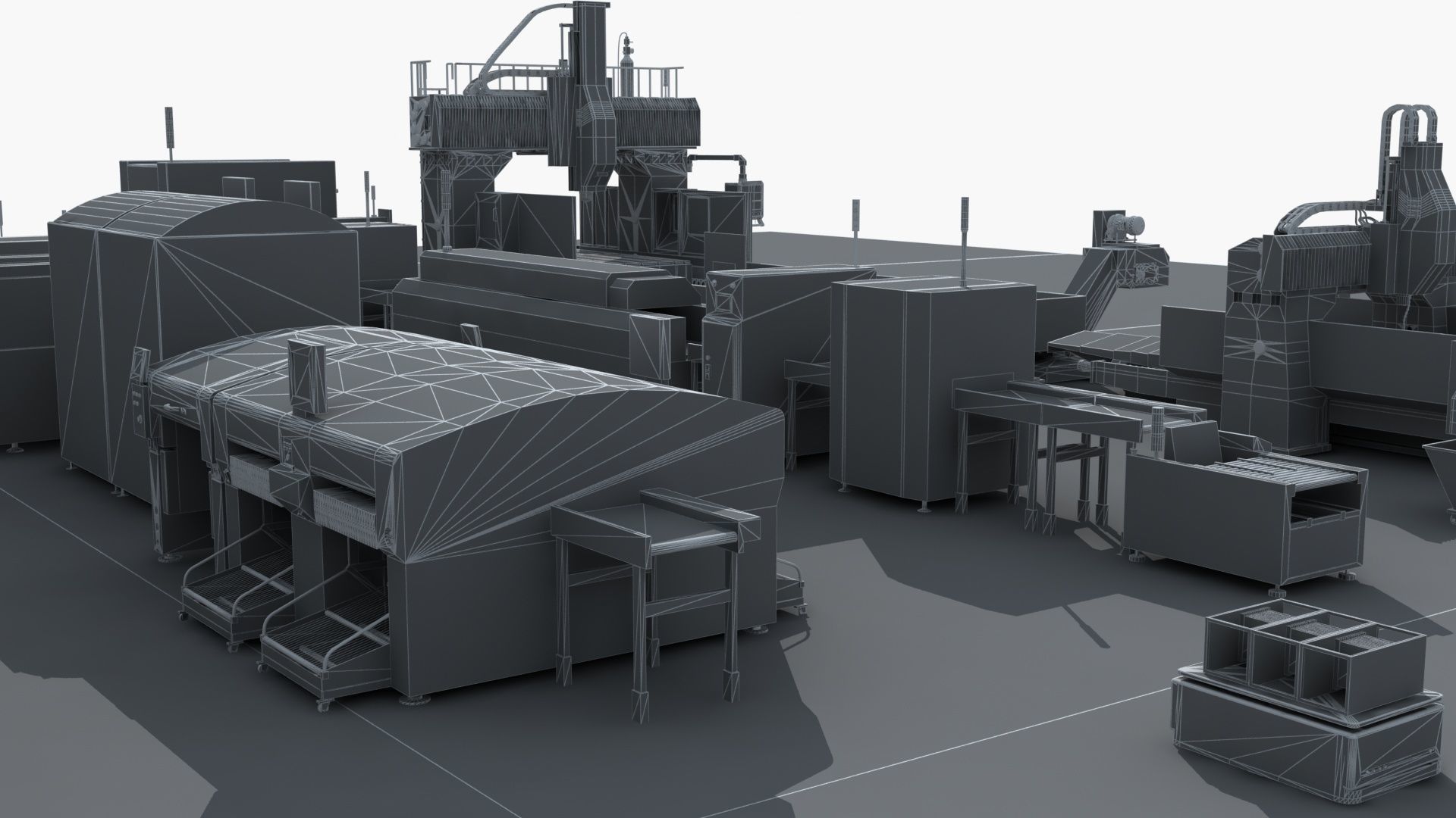 Workshop equipment - Factory Machine Equipment 3D model_29