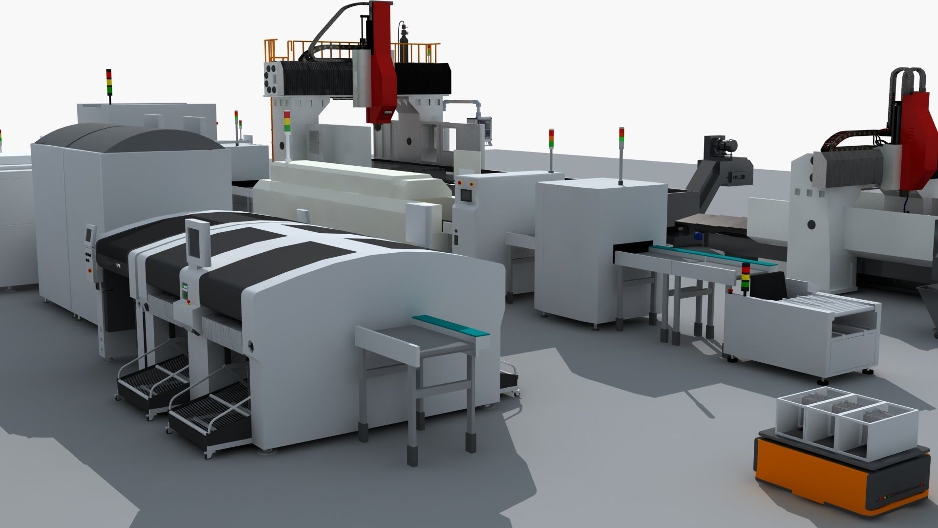 Workshop equipment - Factory Machine Equipment 3D model_12