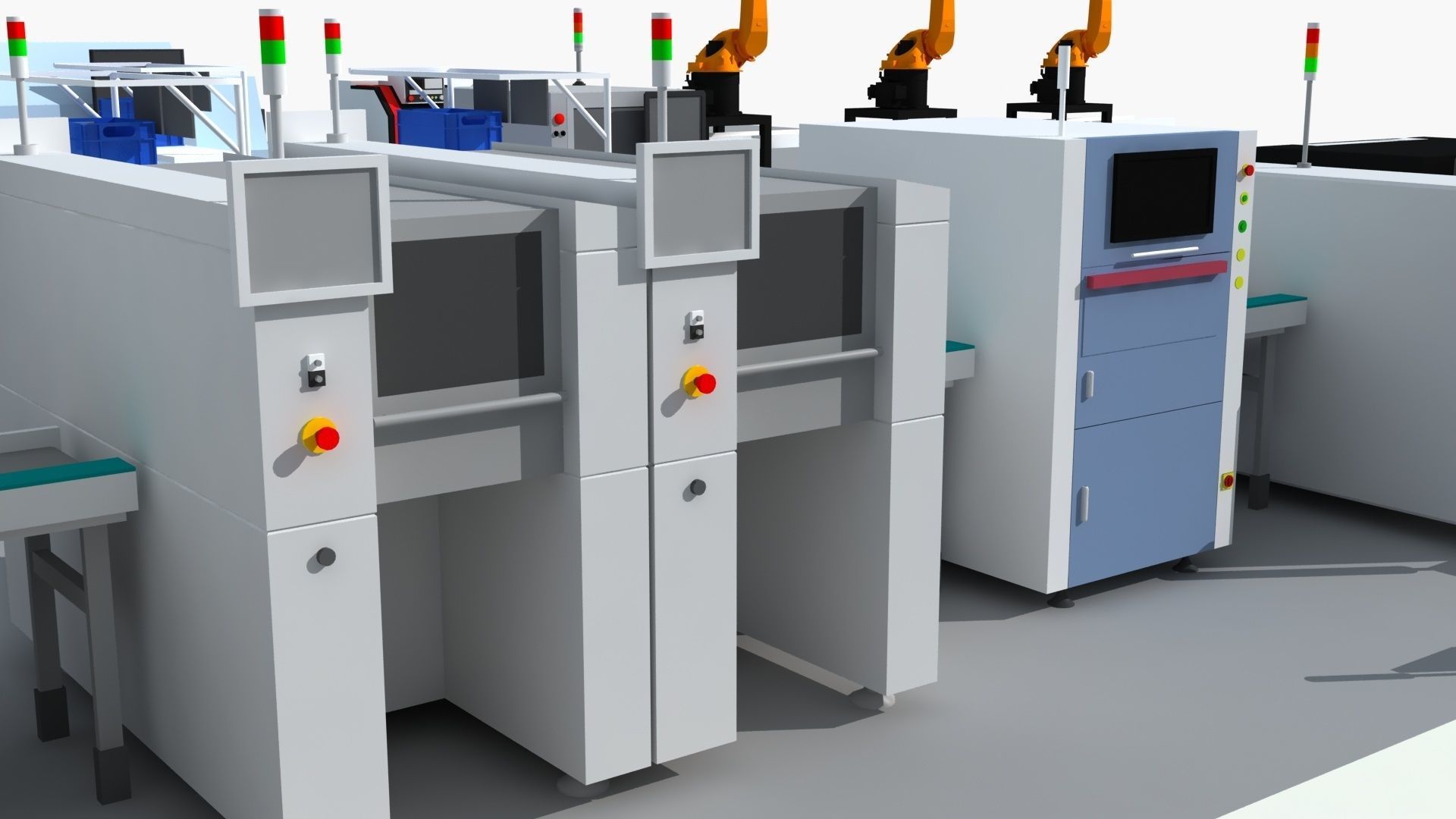 Workshop equipment - Factory Machine Equipment 3D model_14