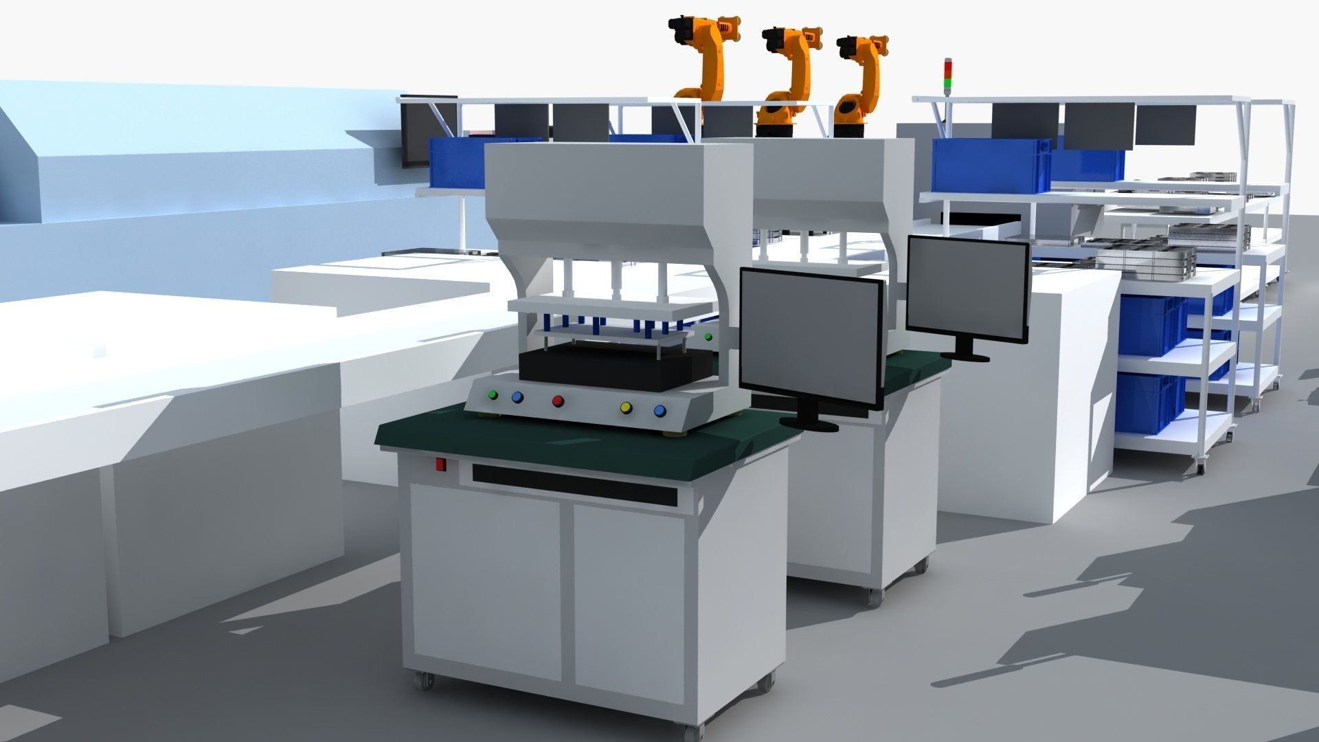 Workshop equipment - Factory Machine Equipment 3D model_11