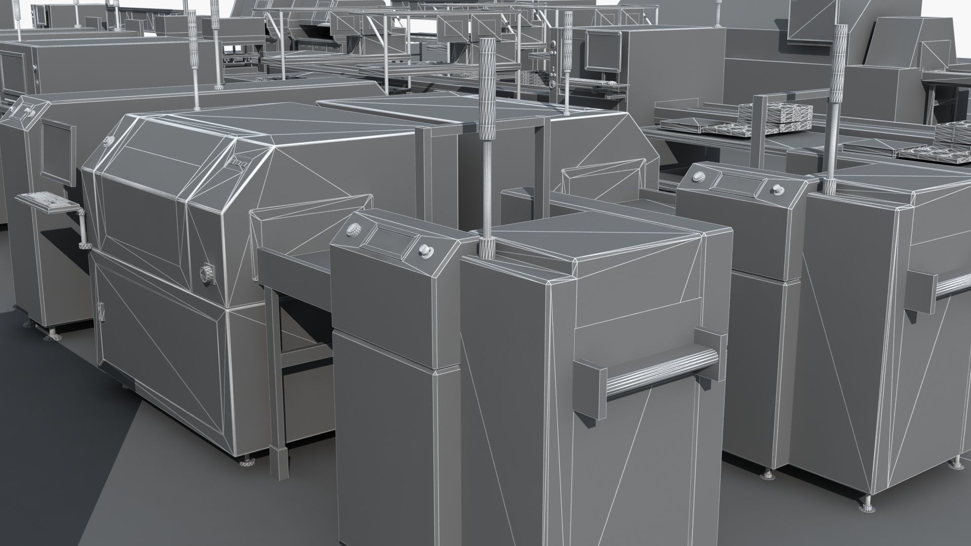 Workshop equipment - Factory Machine Equipment 3D model_31