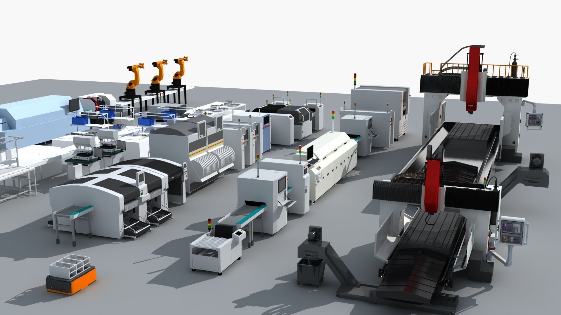 Workshop equipment - Factory Machine Equipment 3D model_4
