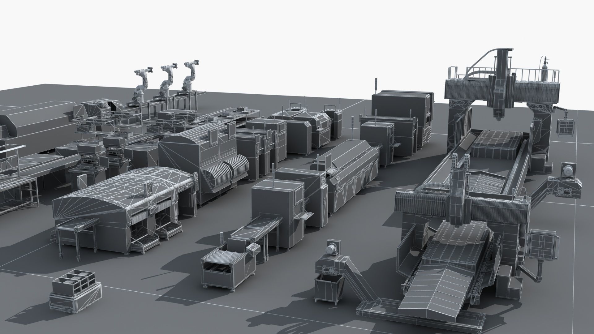 Workshop equipment - Factory Machine Equipment 3D model_23