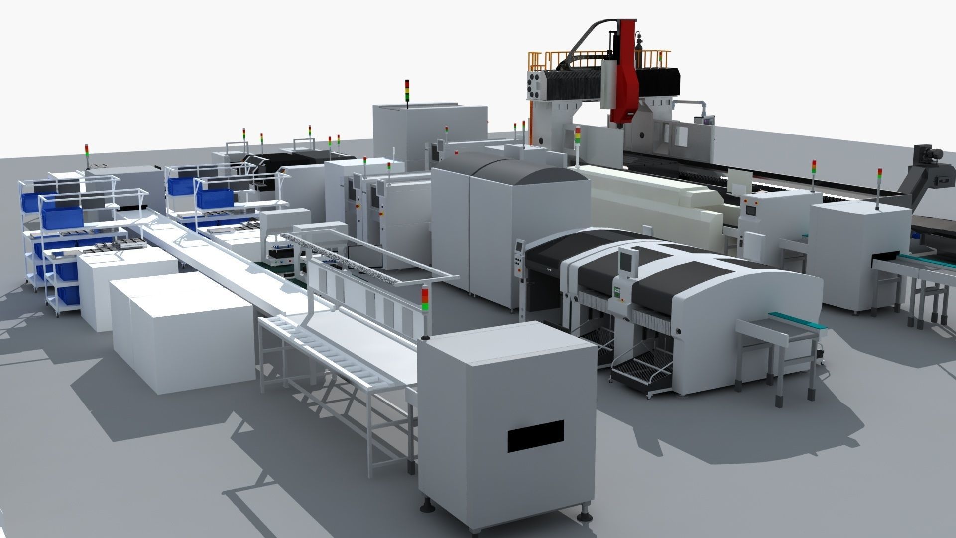 Workshop equipment - Factory Machine Equipment 3D model_5