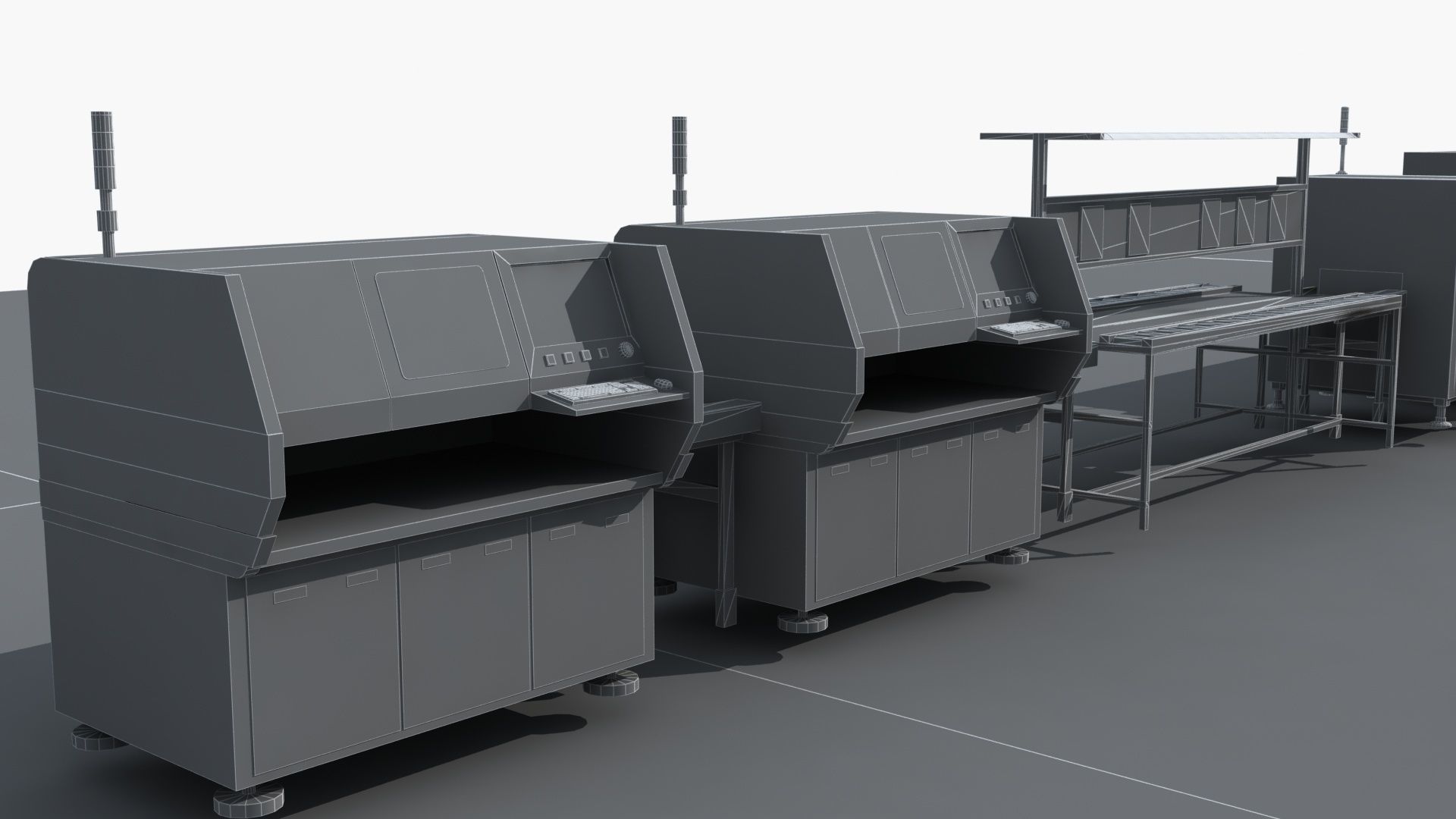 Workshop equipment - Factory Machine Equipment 3D model_26