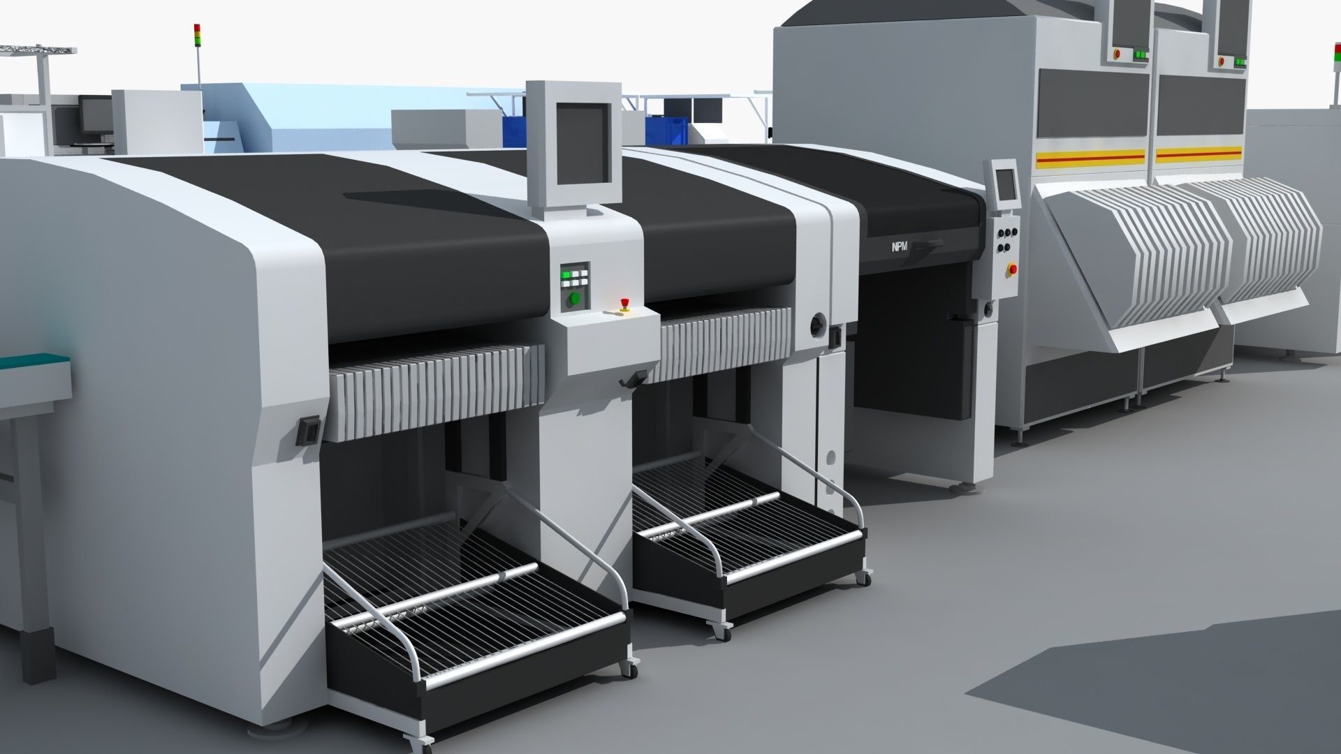 Workshop equipment - Factory Machine Equipment 3D model_13